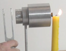 Kerze mit Helmholtzresonator ausblasen